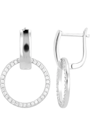 Akzent Ohrring-Set Charlie "Charlie" 925/- Echt Silber Creolen mit Anhänger, (Paar) - Verkäufer: Shaghafi GmbH