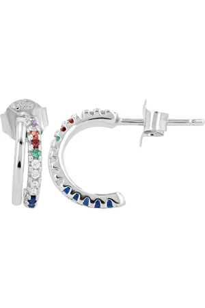 Akzent Ohrring-Set Ara 925/- Echt Silber Halbcreole mit Zirkoniabesatz, rhodiniert, (Paar) - Verkäufer: Shaghafi GmbH