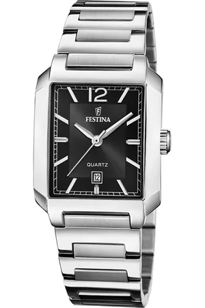 Festina Quarzuhr Damenuhr Edelstahl silber, (Analoguhr), Damen Armbanduhr eckig, rechteckig, Edelstahlarmband silber, Fashion - Verkäufer: Fit4Style Silberschmuck - IMPPAC