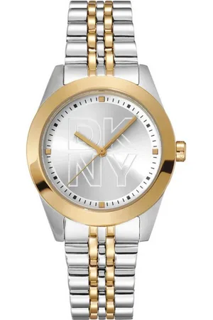 DKNY Quarzuhr Parsons Logo - Zwei-Töne Silber und Gold, (Set) - Verkäufer: Diademita