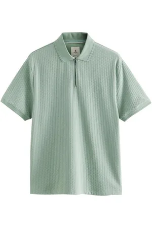 Next Poloshirt Strukturiertes Polo-Shirt mit RV-Kragen (1-tlg) - Verkäufer: Germany GmbH
