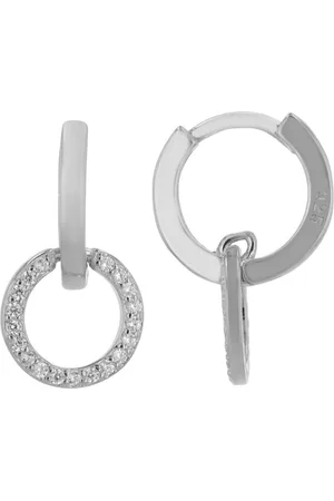 Akzent Ohrring-Set Holly "Holly" 925/- Echt Silber Klapp-Creole mit Anhänger, (Paar) - Verkäufer: Shaghafi GmbH