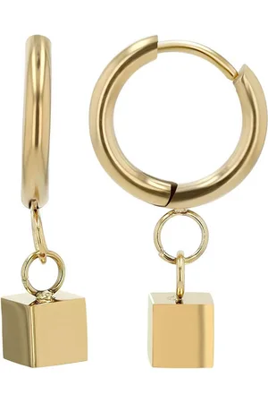 Akzent Ohrring-Set Priya Creolen "Priya" mit eckigem Anhänger, Edelstahl, (Paar), Damen Ohrring - Verkäufer: Shaghafi GmbH