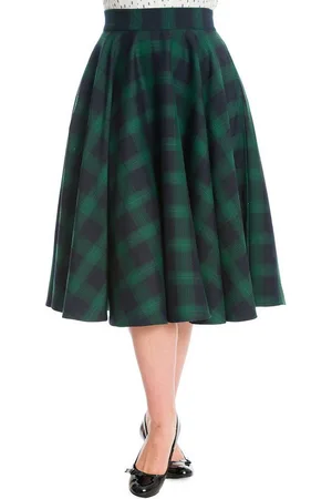 Banned Retro A-Linien-Rock Sweet Check Kariert Retro Vintage Swing Skirt - Verkäufer: Schompi Trading e.K.