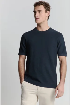 No Excess Kurzarmpullover - Baumwollshirt – Rundhalspullover – Slub Knit Crewneck Solid - Verkäufer: Schneider Fashion Store