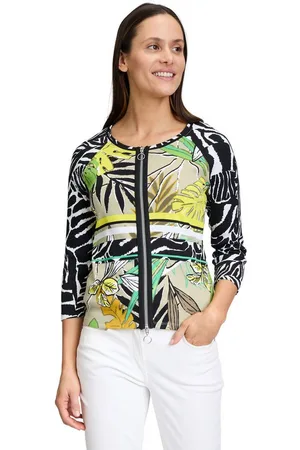 Betty Barclay Shirtjacke Shirtjacke mit Rippenstruktur (1-tlg) Druck