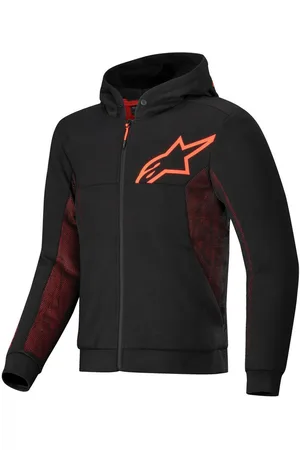 Alpinestars Motorradjacke Chrome Air Sport Hoodie Schwarz / Rot-Fluo - Verkäufer: motorun