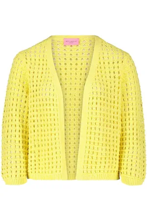 Betty Barclay Strickjacke Casual-Strickjacke mit Effektgarn (1-tlg) Häkelstich
