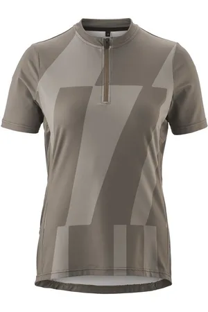 Gonso Radtrikot Adventure Jersey Halfzip W Damen Fahrradtrikot kurzarm, Rückentasche mit RV, Quick-Dry, Slim Fit