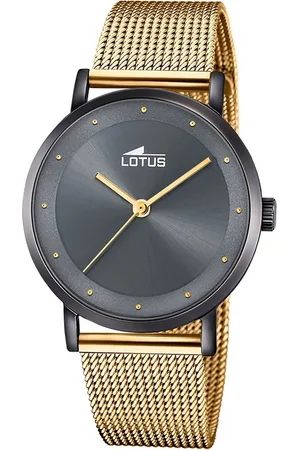 Lotus Chronograph Damenuhr Edelstahl gold , (Chronograph), Damen Armbanduhr rund, mittel (ca. 35mm), Edelstahl - Verkäufer: Fit4Style Silberschmuck - IMPPAC