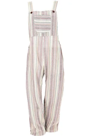 GURU-SHOP Relaxhose Luftige Latzhose, gestreifter Ethno Style Boho.. alternative Bekleidung - Verkäufer: