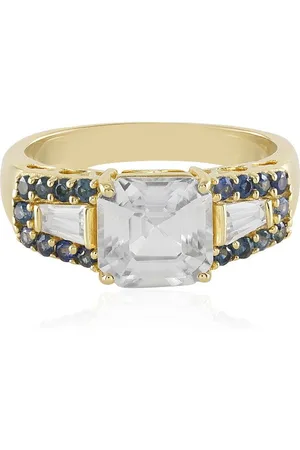 Cavill Goldring Achteckiger kambodschanischer Zirkon 9K Gold Ring, 3,523ct (1-tlg) - Verkäufer: Juwelo Deutschland GmbH