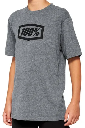 100% T-Shirt Icon Youth T-Shirt - Heather Grey (1-tlg) - Verkäufer: Hoco Online GmbH