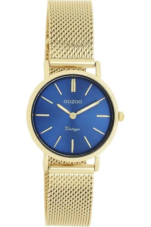 Oozoo Quarzuhr Damen Armbanduhr Vintage Series, (Analoguhr), Damenuhr rund, klein (ca. 28mm) Metall, Mesharmband, Casual-Style - Verkäufer: Fit4Style Silberschmuck - IMPPAC