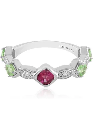 Cavill Silberring Nigerianischer Rosa Turmalin & Tsavorit Silber Ring, 1,036ct (1-tlg) - Verkäufer: Juwelo Deutschland GmbH