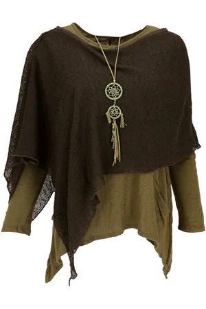 GURU-SHOP Langjacke Goa Poncho, Sommerponcho, Festival Poncho, Pixi.. - Verkäufer:
