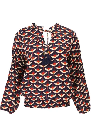 GURU-SHOP Longbluse Schlupfpbluse Boho chic, luftige Langarmbluse -.. alternative Bekleidung - Verkäufer: