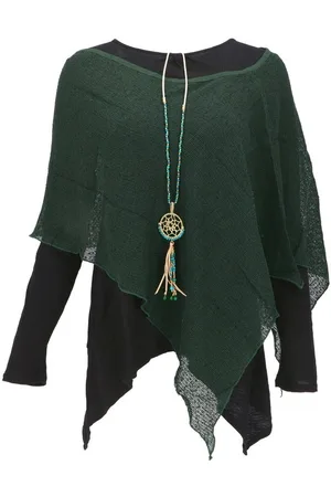 GURU-SHOP Langjacke Goa Poncho, Sommerponcho, Festival Poncho, Pixi.. - Verkäufer:
