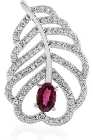 Cavill Anhänger Set Madagaskar Rubellite Leaf Silber Anhänger, 0,393ct (1-tlg) - Verkäufer: Juwelo Deutschland GmbH