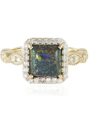 Cavill Diamantring Schicker Andamooka Matrix Opal 14K Gold Ring, 1,596ct (1-tlg) - Verkäufer: Juwelo Deutschland GmbH