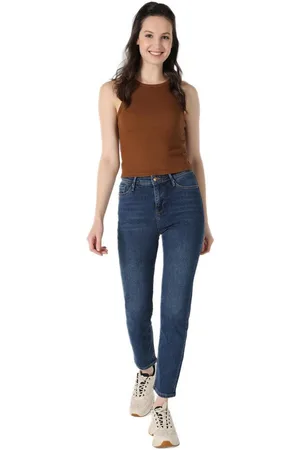 Colins Girlfriend-Jeans Damenhose Carla mit mittlerer Taille, schmalem Schnitt geradem Bein - Verkäufer: MegaMerchant