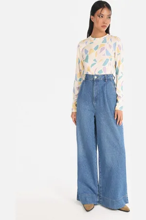 Colins Girlfriend-Jeans Regular Fit High Waist Wide Leg Damenjeans - Verkäufer: MegaMerchant