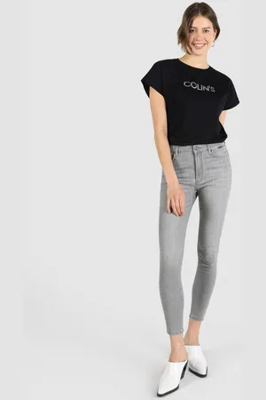Colins Girlfriend-Jeans 759 Lara Super Slim Fit Regular Waist Slim Leg Damen Jeanshosen - Verkäufer: MegaMerchant