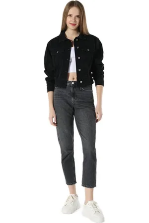 Colins Girlfriend-Jeans Schwarze Damen-Jeanshose - Verkäufer: MegaMerchant