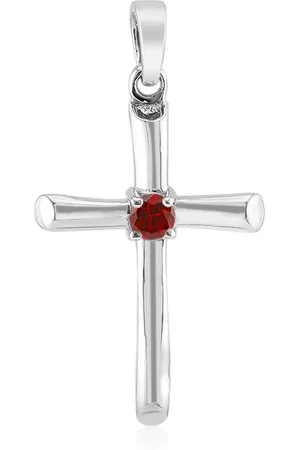 Cavill Anhänger Set Tansanisches Rubinkreuz plattierter Silber-Anhänger (1-tlg) - Verkäufer: Juwelo Deutschland GmbH