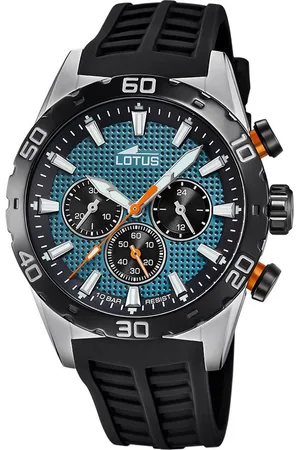 Lotus Chronograph Herrenuhr Silikon , (Chronograph), Herren Armbanduhr rund, groß (ca. 43mm), Edelstahl - Verkäufer: Fit4Style Silberschmuck - IMPPAC