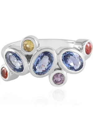 Cavill Silberring Ceylon Saphir Cluster Silber Ring, 1,949 ct (1-tlg) - Verkäufer: Juwelo Deutschland GmbH