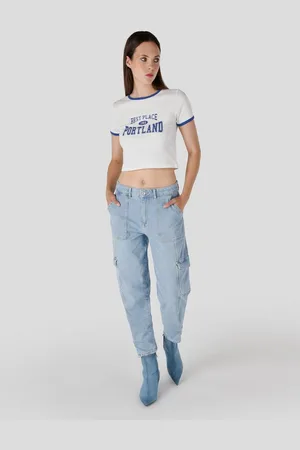 Colins Girlfriend-Jeans Cargo Fit Damenjeans mit mittlerer Taille und konischem Bein - Verkäufer: MegaMerchant