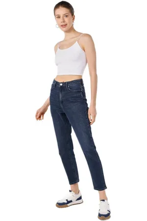 Colins Girlfriend-Jeans Entspannter Schnitt, hohe Taille, gerades Bein, graue Damen-Jeanshose - Verkäufer: MegaMerchant