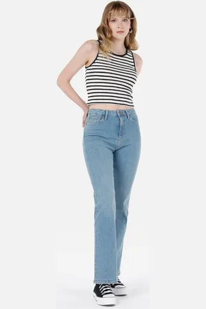 Colins Girlfriend-Jeans Regular Fit Damen-Jeans mit hoher Taille und weitem Bein - Verkäufer: MegaMerchant