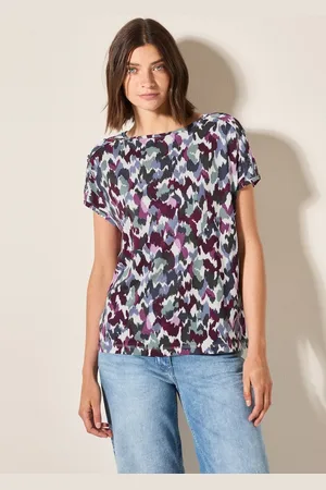 CECIL Print-Shirt im soften Baumwoll-Mix