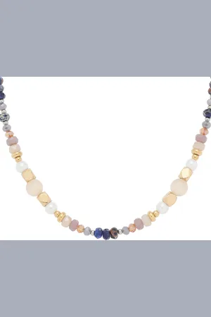 Leonardo Charm-Kette Halskette Babsi, 024313, mit Sodalith - mit Cat´s Eye