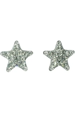 Impala Paar Ohrstecker Star 925 Silber mit Kristallsteinen - Verkäufer: Silberschmuck
