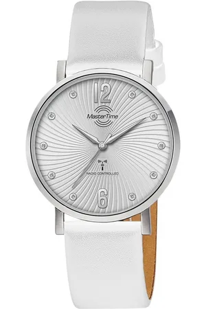 Master Time Funkuhr Advanced MTLA-10800-45L, Armbanduhr, Quarzuhr, Damenuhr, Lederarmband