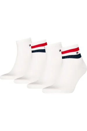 Tommy Hilfiger Socken TH MEN QUARTER 4P SPORT ECOM (4-Paar) mit kontrastierendem Farbakzent