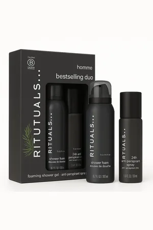 Rituals Pflege-Geschenkset Homme Collection Mini Set – Deo & Duschschaum, 2-tlg., Deo (50 ml) & Duschschaum (50 ml) mit dem Duft der Homme Collection - Verkäufer: eCommerce GmbH