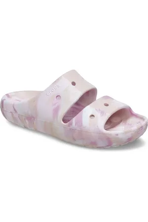 Crocs Classic Marbled Sandal Pantolette mit Tieffußbett