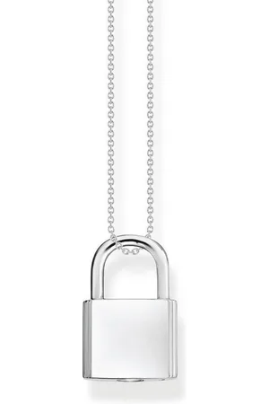 Thomas Sabo Kette mit Anhänger KE2130-001-21 Halskette mit Anhänger Damen Schloss Sterling-Silber - Verkäufer: Karat24