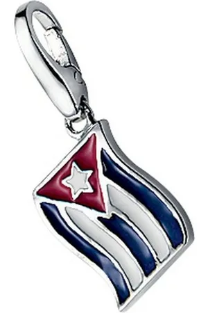 Giorgio Martello Charm-Einhänger Kuba-Flagge, Silber 925
