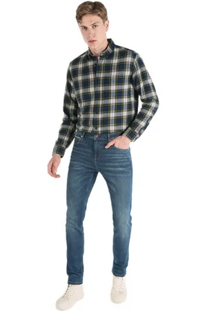 Colins Stretch-Jeans Karl Straight Fit, Niedrige Taille, Gerades Bein, Blaue Herren Hose - Verkäufer: MegaMerchant