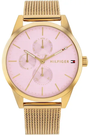 Tommy Hilfiger Multifunktionsuhr Camille 1782769, Quarzuhr, Armbanduhr, Damenuhr, Edelstahlarmband, analog