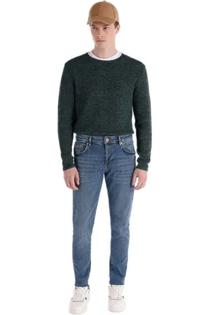 Colins Stretch-Jeans Danny Slim Fit Dunkelblaue Herren Hose mit Niedriger Taille und Gerade - Verkäufer: MegaMerchant