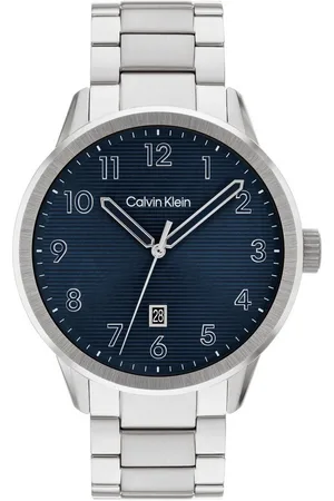 Calvin Klein Quarzuhr Minimalistic Pilot 25200515, Armbanduhr, Herrenuhr, Edelstahlarmband, analog, Tag