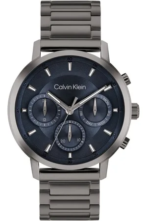 Calvin Klein Multifunktionsuhr Gauge 25200495, Quarzuhr, Armbanduhr, Herrenuhr, Edelstahlarmband, analog