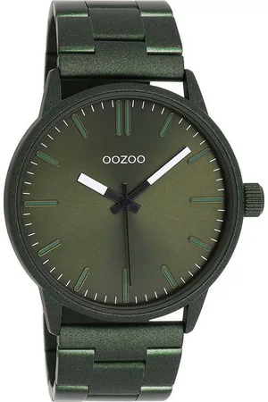 Oozoo Quarzuhr C11402, Armbanduhr, Herrenuhr, Edelstahlarmband, analog