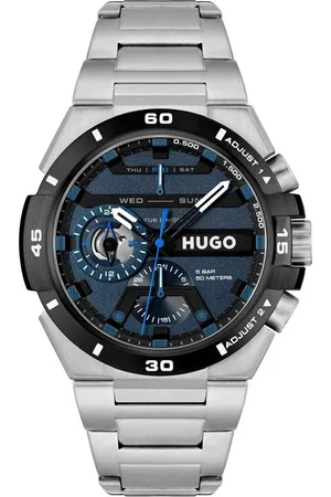 HUGO BOSS Multifunktionsuhr #WILD 1530337, Quarzuhr, Armbanduhr, Herrenuhr, Datum, Edelstahlarmband